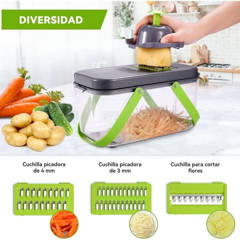 Picador Y Cortador De Verduras Y Frutas