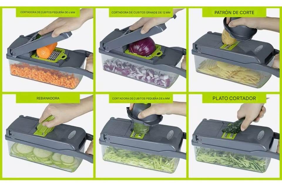 Picador Y Cortador De Verduras Y Frutas
