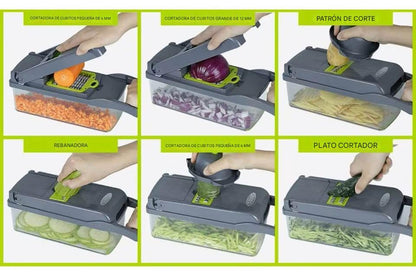 Picador Y Cortador De Verduras Y Frutas