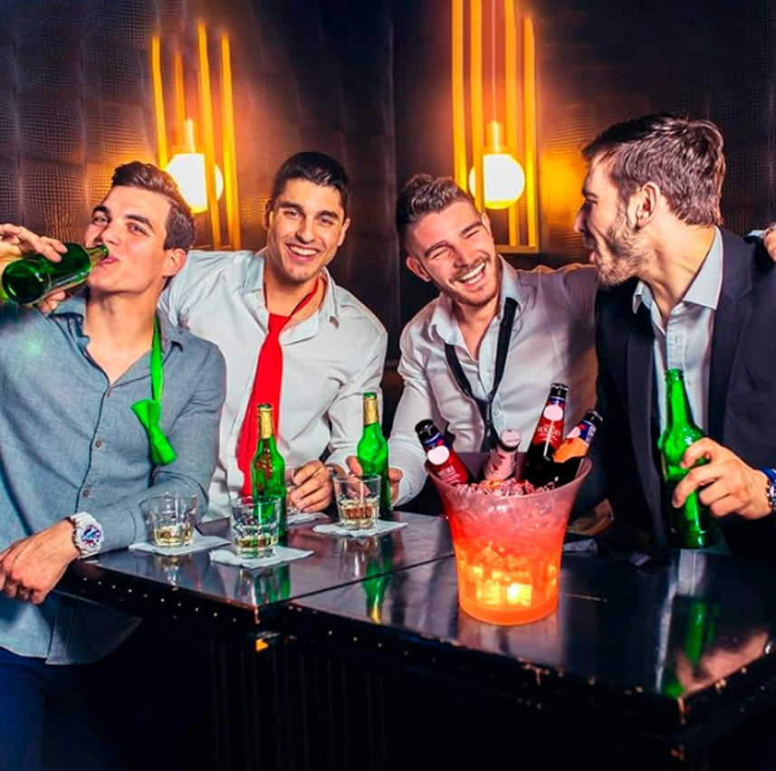 HIELERA CON PARLANTE Y LUCES  LED DE COLORES