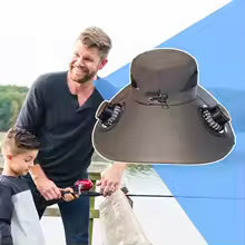 Sombrero Con Panel Solar Y Ventilador MT