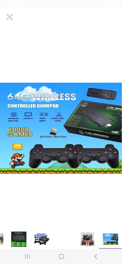 CONSOLA DE JUEGOS INALAMBRICA 64 GB