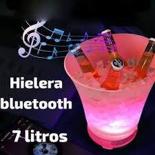 HIELERA CON PARLANTE Y LUCES  LED DE COLORES