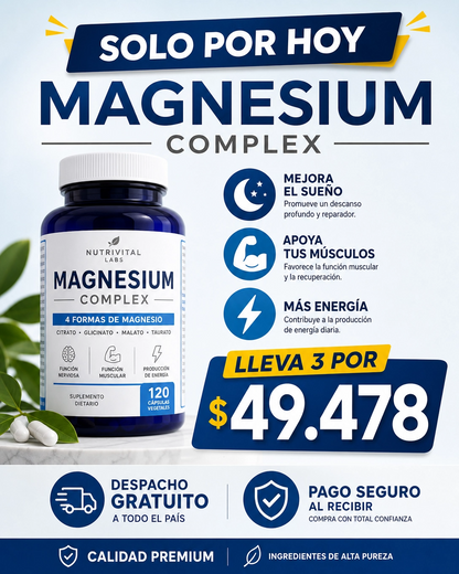 MAGNESIO COMPLEX MT 60 CÁPSULAS